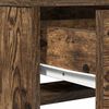 vidaXL Dressing Table with Drawer Smoked Oak 19.69 x 16.14 x 55.12 in