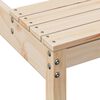 vidaXL Picnic Table Natural Wood Solid Pine Wood Durable Picnic Table