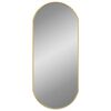 vidaXL Wall Mirror Gold Glass, PVC 27.6 x 11.8 in Minimalistic