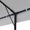 vidaXL Gazebo White and Black Powder-coated Steel 9.8 x 19.7 ft