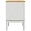 vidaXL Bedside Cabinet White Solid Pine Wood Small Bedside Cabinet