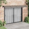 vidaXL Door Canopy Black Polycarbonate, ABS, Aluminum Large Durable