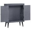vidaXL Sideboard Dark Grey Solid mango wood with powder-coated steel