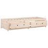 vidaXL Day Bed Natural Pine Solid Pine Wood Twin