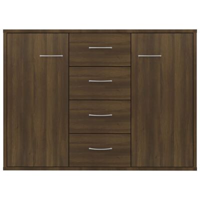 vidaXL Sideboard Brown Oak 34.6"x11.8"x25.6" Engineered Wood