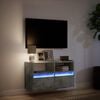 vidaXL TV Wall Cabinet Concrete grey Engineered wood Medium
