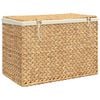 vidaXL Laundry Basket with 3 Sections 29.5"x16.7"x20.5" Water Hyacinth