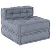 vidaXL Modular Sofa 4 pcs Grey Fabric