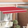 vidaXL Awning Valance Red 580 x 20 cm Canvas