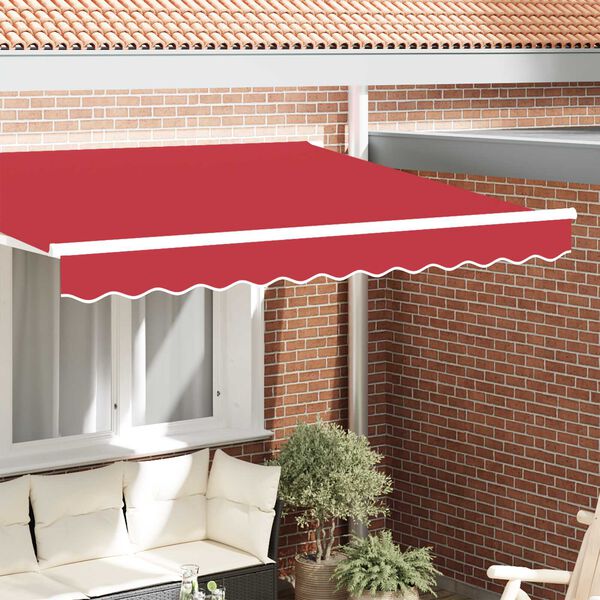 vidaXL Awning Valance Red 580 x 20 cm Canvas