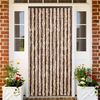 vidaXL Fly Curtain Beige and Light Brown 39.4x78.7" Chenille