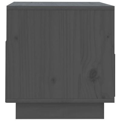 vidaXL TV Cabinet Gray 23.6"x13.8"x14.6" Solid Wood Pine