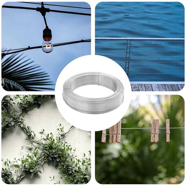 vidaXL Fence Binding Wire 820.2 ' 0.06 " Steel