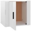 vidaXL Bedside Cabinet Set of 2 High gloss white Engineered wood
