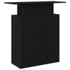 vidaXL Reception Desk Black Engineered wood 39.4 in x 15.7 in x 40.9 in