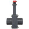 vidaXL Pool Gate Valve Black ABS 1.5 inch fitting Durable