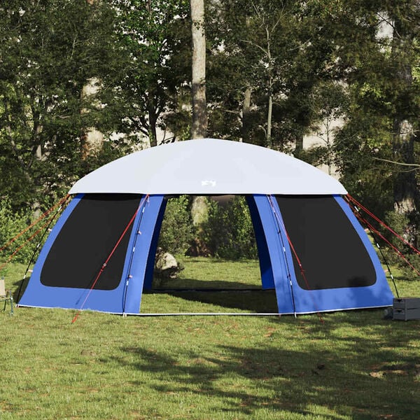 vidaXL Pool Tent with Removable Fly & Mesh Walls Azure Blue 271.7x271.7"