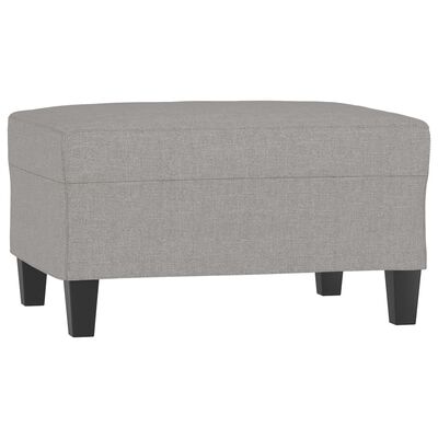 vidaXL 4 Piece Sofa Set with Cushions Light Gray Fabric
