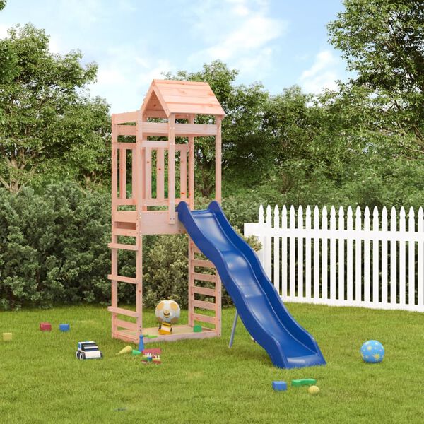 vidaXL Outdoor Playset Solid Douglas Wood, Blue Large Durable