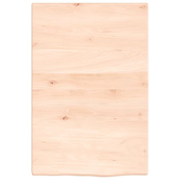 vidaXL Bathroom Countertop 15.7x23.6x0.8" Untreated Solid Wood