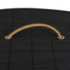 vidaXL Bamboo Corner Laundry Basket Black 15.9 gal