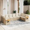 vidaXL Garden Sofa Set Beige