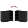 vidaXL Sink Cabinet Black Oak 63 x 29 x 55 cm Engineered wood