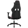 vidaXL Gaming Chair Black and Wine Red Faux Leather