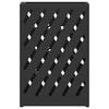 vidaXL Umbrella Stand with Storage Black 11.02 x 4.72 x 16.14 in Steel