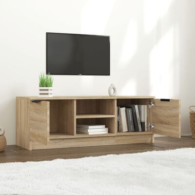 vidaXL TV Cabinet Sonoma Oak 40.2"x13.8"x14.4" Engineered Wood