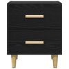 vidaXL Bed Cabinet Black oak 40 x 35 x 47.5 cm Engineered wood