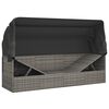 vidaXL Outdoor Lounge Bed Grey