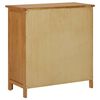 vidaXL Cupboard Natural Oak Solid oak wood Medium Cupboard Rectangular