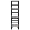vidaXL Bookshelf Grey Sonoma Engineered wood, Steel Medium Bookshelf