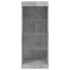 vidaXL Sideboard Concrete grey Engineered wood, glass Medium Sideboard