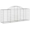 vidaXL Gabion Basket Set of 12 Silver Galvanized Iron