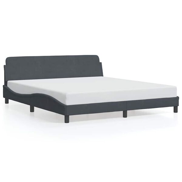 vidaXL Bed Frame Dark Grey