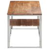 vidaXL Coffee Table Silver and Natural Wood