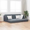 vidaXL Floor Sofa Bed Dark Grey 83.86 x 27.56 x 30.31 in Velvet