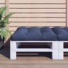 vidaXL Pallet Cushion Navy Blue Polyester 27.6 x 27.6 x 4.7 in