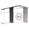vidaXL Garden Shed Anthracite Galvanized steel, PP (polypropylene) Large