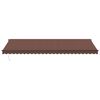vidaXL Retractable Awning Brown, Anthracite
