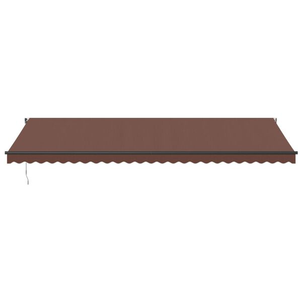 vidaXL Retractable Awning Brown, Anthracite
