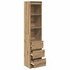 vidaXL Highboard Artisan oak Engineered wood Tall Cabinet Rectangular
