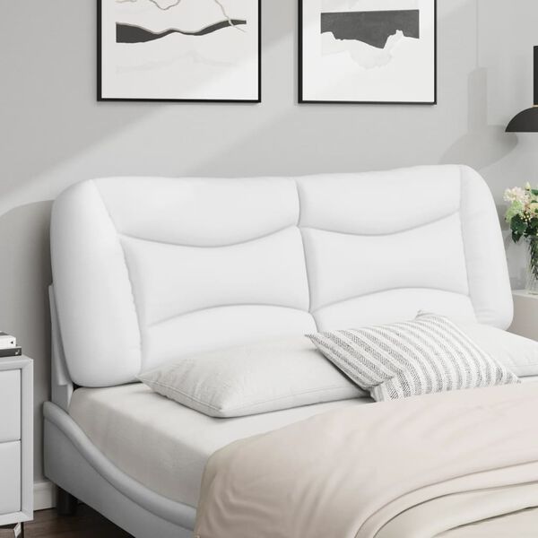 vidaXL Headboard Cushion White