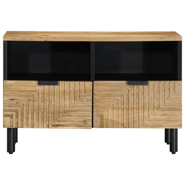 vidaXL TV Cabinet Mango Desert Brown Solid Mango Wood Standard