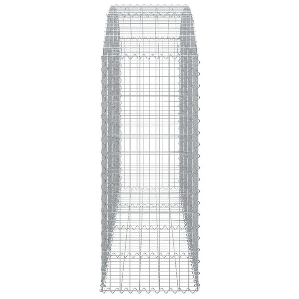 vidaXL Gabion Basket Silver Galvanized Iron Extra Large Durable