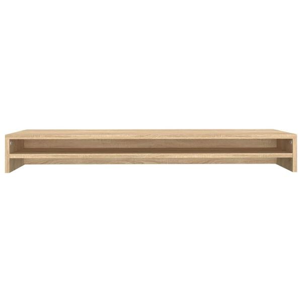 vidaXL Monitor Stand Sonoma Oak 39.4x9.4x5.1" Engineered Wood