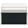 vidaXL Greenhouse Anthracite Galvanized Steel, Polycarbonate Medium