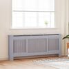 vidaXL MDF Radiator Cover Gray 80.7"